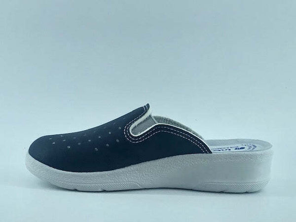 INBLU Ciabatta chiusa con elastici donna blu
