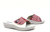 INBLU Ciabatta donna aperta con strappo rosso