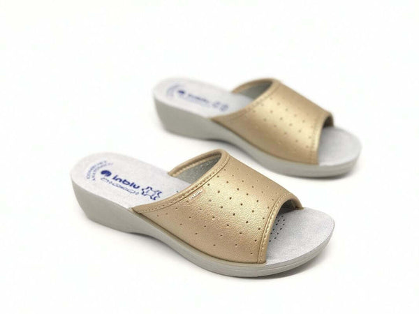 INBLU Ciabatta donna fascia platino