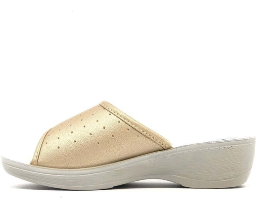 INBLU Ciabatta donna fascia platino