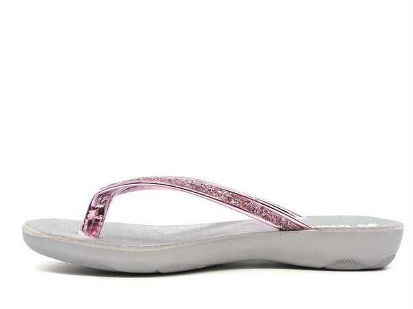 INBLU Ciabatta infradito bambina rosa con glitter