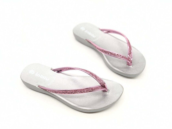 INBLU Ciabatta infradito bambina rosa con glitter