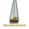 Kit 2ml di Boiserie in legno MASSICCIO (200x100cm) laccato bianco inclusi PANNELLI 60x60cm e cornice interna - Eternal Parquet
