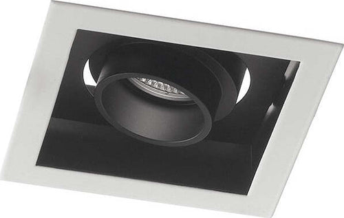 Incasso Led Apollo Orientabile Bianco/Nero 20W 1600Lm 3000K 15X15X9,4Cm Illuminazione/Illuminazione bagno/Luci ad incasso Led Mall Home - Napoli, Commerciovirtuoso.it