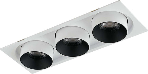Incasso Led Outsider Orientabile Bianco 3X30W 7200Lm 4000K 13X34,6X10,5Cm Illuminazione/Illuminazione per interni/Luci da incasso/Portafaretti da incasso Led Mall Home - Napoli, Commerciovirtuoso.it
