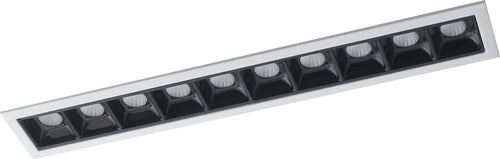 Incasso Led Sinkro Bianco/Nero 10X2W 1600Lm 4000K 28X4,5X4,9Cm Illuminazione/Illuminazione per interni/Luci da incasso/Portafaretti da incasso Led Mall Home - Napoli, Commerciovirtuoso.it