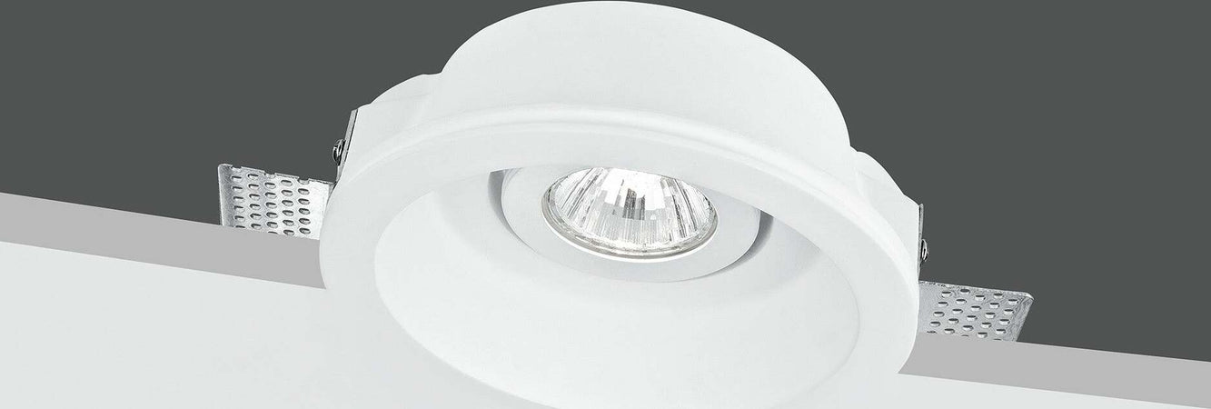 Incasso Morgana Orientabile Bianco 1Xgu10 15,5X6Cm Illuminazione/Illuminazione per interni/Luci da incasso/Portafaretti da incasso Led Mall Home - Napoli, Commerciovirtuoso.it