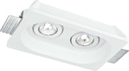 Incasso Morgana Orientabile Bianco 2Xgu10 25,5X15,5X5,5Cm Illuminazione/Illuminazione per interni/Luci da incasso/Portafaretti da incasso Led Mall Home - Napoli, Commerciovirtuoso.it