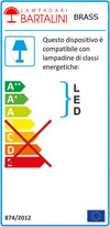 Incasso-segnapasso-Lampadari-Bartalini-BRASS-894-E27-LED-metallo-parete-muro-esterni