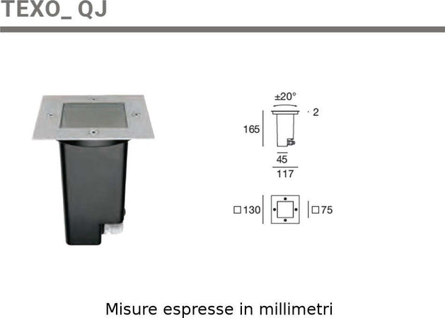 Incasso-segnapasso-moderno-Linea-Light-Group-TEXO-QJ-52951-GU10-LED-acciaio-inox-carrabile-faretto
