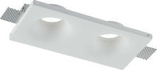 Incasso Senso Bianco 2Xgu10 24X12X4Cm Illuminazione/Illuminazione per interni/Luci da incasso/Portafaretti da incasso Led Mall Home - Napoli, Commerciovirtuoso.it