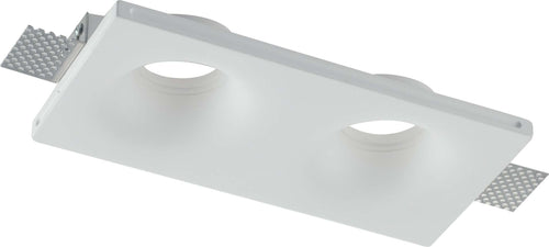 Incasso Senso Bianco 2Xgu10 24X12X4Cm Illuminazione/Illuminazione per interni/Luci da incasso/Portafaretti da incasso Led Mall Home - Napoli, Commerciovirtuoso.it