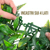 Pannelli Verde Verticale 50×50 cm Ultra-realistici e folti, per interno/esterno BOSSO E FOGLIE VIOLA - Eternal Parquet - Eternal Parquet