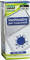 Inchiostro per cuscinetti - 30 ml - senza olio - blu - Lebez Cancelleria e prodotti per ufficio/Archivio ufficio e accessori per scrivania/Etichette divisori per schedario e timbri/Timbri e materiali per timbri/Tamponi asciuga inchiostro Eurocartuccia - Pavullo, Commerciovirtuoso.it