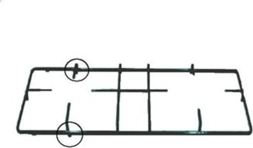 Indesit-Griglia-2-Fuochi-Cucina-Gas-Smaltata-Nera-Cm.45,1-X-20-Con-2-Perni