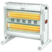 Stufa al Quarzo Ventilata Potenza 800-1600W 4 Tubi al Quarzo Ventilazione Indipendente Spegnimento Automatico Basso Consumo