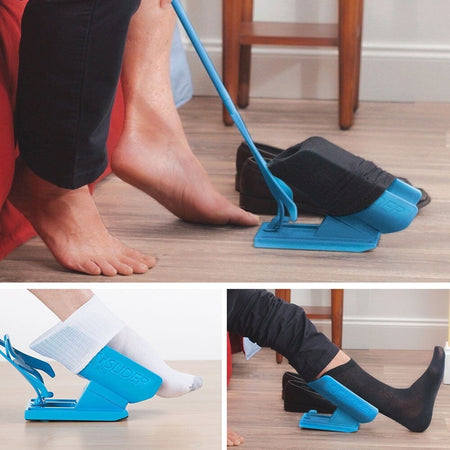INFILA CALZINI STOCK SLIDER FACILE VELOCE DA USARE EASY OFF SOCK INFILARE CALZE Salute e cura della persona/Ausili per la mobilità e vita quotidiana/Ausili per vestirsi/Infilacalze Trade Shop italia - Napoli, Commerciovirtuoso.it