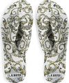 Infradito Donna White Queen L.A. Water Con Suola Bianca 1,8 Cm in Gomma Antiscivolo Sandalo Infradito Pattern Fantasia Oro Stampato Moda/Donna/Scarpe/Sandali e ciabatte/Infradito You Store - Messina, Commerciovirtuoso.it