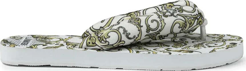 Infradito Donna White Queen L.A. Water Con Suola Bianca 1,8 Cm in Gomma Antiscivolo Sandalo Infradito Pattern Fantasia Oro Stampato Moda/Donna/Scarpe/Sandali e ciabatte/Infradito You Store - Messina, Commerciovirtuoso.it