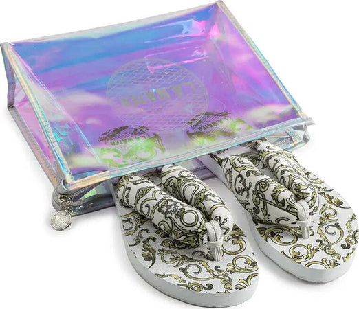 Infradito Donna White Queen L.A. Water Con Suola Bianca 1,8 Cm in Gomma Antiscivolo Sandalo Infradito Pattern Fantasia Oro Stampato Moda/Donna/Scarpe/Sandali e ciabatte/Infradito You Store - Messina, Commerciovirtuoso.it