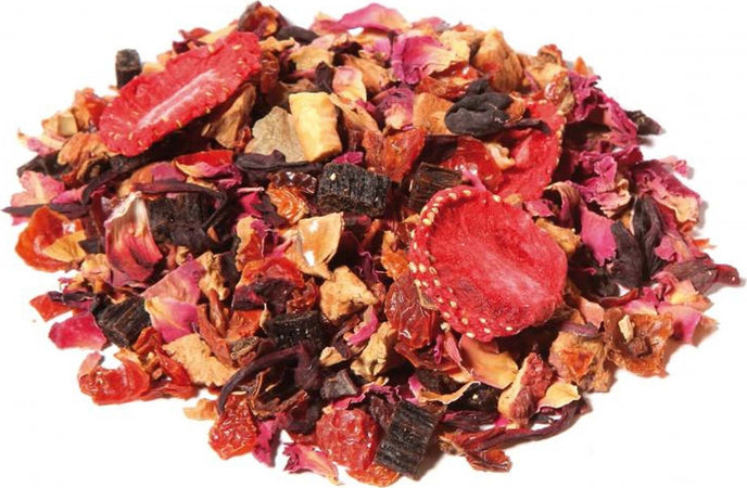 Infuso Fragolizia Alimentari e cura della casa/Caffè tè e bevande/Tè e tisane/Infusi e tisane alle erbe MariTea bottega del Tè - Lodi, Commerciovirtuoso.it