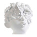 Statua decorativa Putto porta vaso da interno ed esterno in poliresina h 21 cm