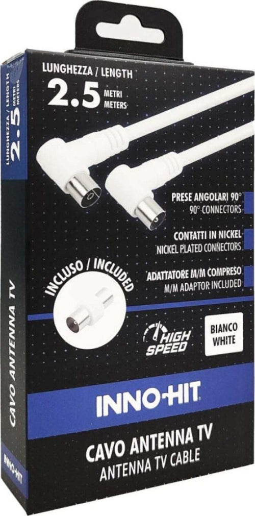 Inno-hit-cavo-antenna-m/f-spina-90-2.5m-bianco