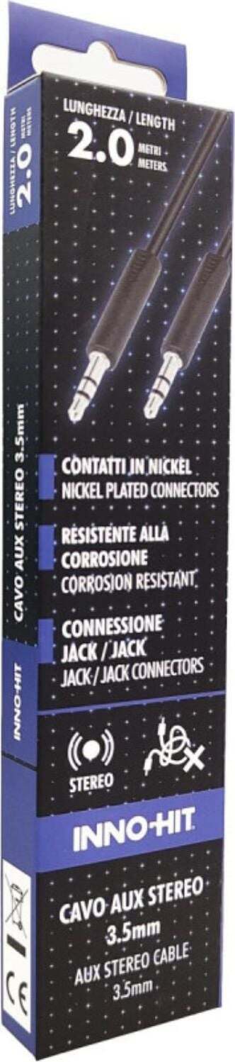 Inno-hit-cavo-stereo-aux-3.5mm-m/m-2m-nero