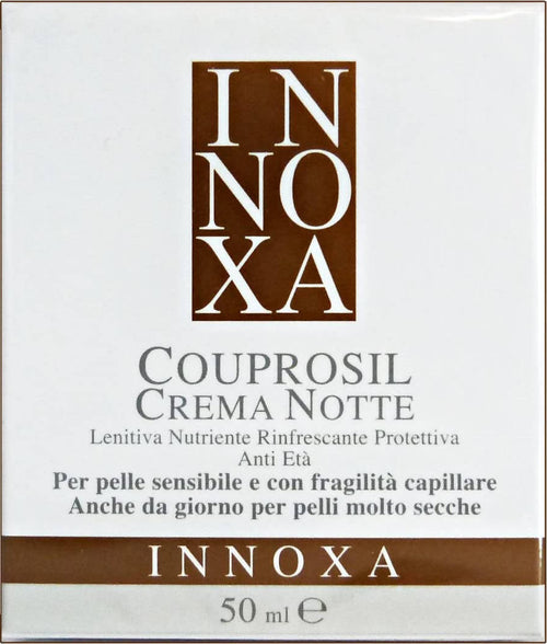 Innoxa Couprosil Crema Notte 50ml Pelli Sensibili 160300 Cura del viso Lenitiva Nutriente Protettiva Anti Età crema SG Store - Nicosia, Commerciovirtuoso.it