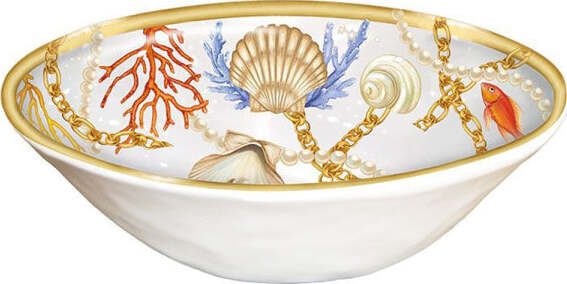 Insalatiera-Ciotola-Conchiglie-Coralli-Stile-Marino-Centro-Tavola-Home-Decor