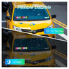Insegna A Led Programmabile Controllo App Bluetooth A Scorrimento Usb Pieghevole Auto