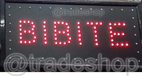 Insegna Luminosa A Led Con Scritta Bibite Illuminazione/Illuminazione per interni/Illuminazione speciale/Insegne luminose Trade Shop italia - Napoli, Commerciovirtuoso.it