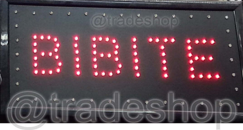 Insegna Luminosa A Led Con Scritta Bibite Illuminazione/Illuminazione per interni/Illuminazione speciale/Insegne luminose Trade Shop italia - Napoli, Commerciovirtuoso.it