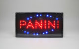 INSEGNA LUMINOSA A LED CON SCRITTA PANINI 47,5 x 25 x 2 cm 220V + GANCI  Trade Shop italia - Napoli, Commerciovirtuoso.it