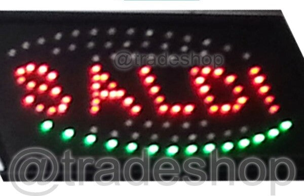 Insegna Luminosa A Led Con Scritta Saldi Per Negozio Vetrine 47,5x25cm Illuminazione/Illuminazione per interni/Illuminazione speciale/Insegne luminose Trade Shop italia - Napoli, Commerciovirtuoso.it