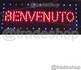 INSEGNA LUMINOSA A LED SCRITTA BENVENUTO PER BAR NEGOZI UFFICI COMMERCIO  Trade Shop italia - Napoli, Commerciovirtuoso.it
