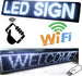 Insegna Luminosa A Led Scritta Personalizzata Scorrevole Luce Bianca 100 X 20 Cm Illuminazione/Illuminazione per interni/Illuminazione speciale/Mood Lights Trade Shop italia - Napoli, Commerciovirtuoso.it