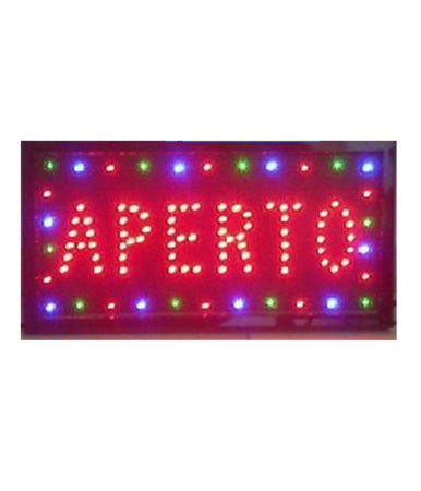 Insegna Luminosa Insegne Luminose A Led Con Scritta Aperto Per Locali Commercial
