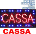 INSEGNA LUMINOSA INSEGNE LUMINOSE A LED CON SCRITTA CASSA CON GANCI 50 X 25 CM  Trade Shop italia - Napoli, Commerciovirtuoso.it