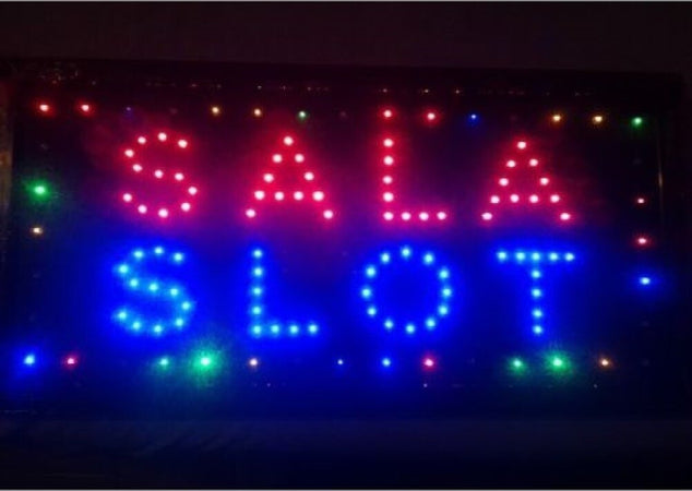 INSEGNA LUMINOSA INSEGNE LUMINOSE A LED CON SCRITTA SALA SLOT  Trade Shop italia - Napoli, Commerciovirtuoso.it