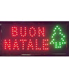 Insegna Luminosa Led Per Negozio Con Scritta Buon Natale Addobbi Decorazioni
