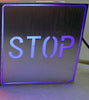 INSEGNA TABELLA LED STOP LAMPADA LUMINOSA LUCE BLU PARETE 1W  Trade Shop italia - Napoli, Commerciovirtuoso.it