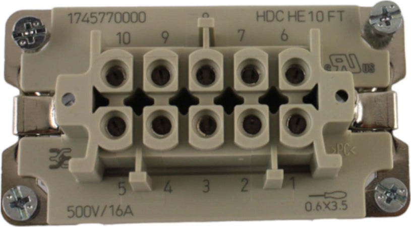 Inserto-femmina-10-poli-a-vite-500V-16A-Weidmuller