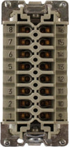 Inserto-maschile-16-poli-500V-16A-montaggio-a-vite-Wieland