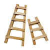 Set 2 Scalette in legno per presepe decorazione rustica in miniatura