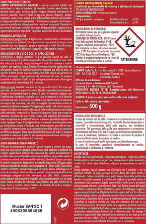 Insetticida granulare anti formiche da 500 gr pronto all'uso per interno ed esterno