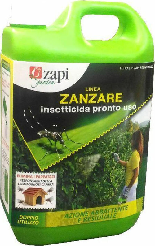 Insetticida tetracip pronto all' uso 2 lt zanzara tigre zanzare giardino veranda piante prato