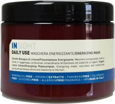 Insight Professional Maschera Energizzante Capelli 500 Ml Uso Frequente, per Idratazione Omogenea Non Appesantisce Bellezza/Cura dei capelli/Maschere per capelli Me.Dis. - Peschiera Borromeo, Commerciovirtuoso.it