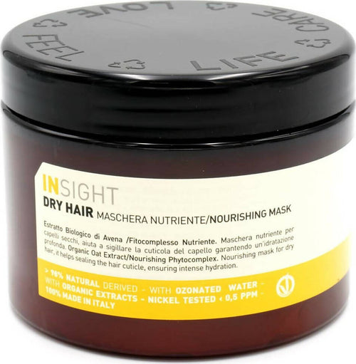 Insight Professional Maschera Nutriente Capelli 500 Ml Nutritiva Ed Emolliente per Capelli Secchi Ed Opachi Bellezza/Cura dei capelli/Maschere per capelli Me.Dis. - Peschiera Borromeo, Commerciovirtuoso.it
