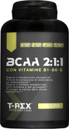 Integratore-Alimentare-Di-Aminoacidi-Ramificati-T-rex-Integratori-Bcaa-2:1:1-Con-Vitamina-B1,-B6-Ed-E-|-Boost-Energia-E-Recupero-Per-Sportivi-|-150-Compresse